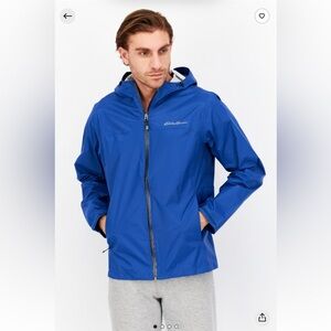 Eddie Bauer Men Hooded Brand Logo Wind Breaker Jacket